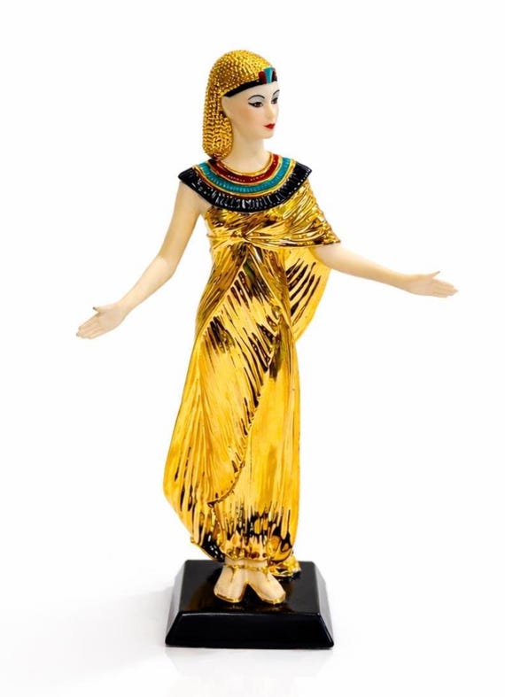 Vintage Franklin Mint Selket Figurine: 24K Gold Porcelain Goddess