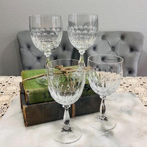 Vintage Schott Zwiesel Crystal Wine Glasses - Doreen Set of 4