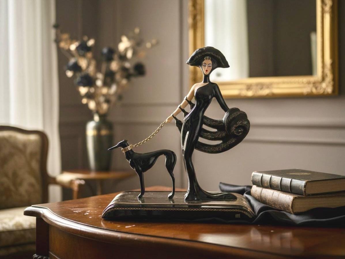 Erte Symphony in Black - Etsy