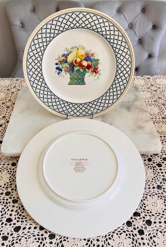 Vintage Villeroy & Boch Bowls and Tureen: Basket Pattern Porcelain