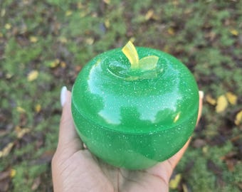 Apple Resin Jewelry Jar