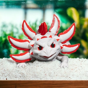 3d printed Axolotl Velvet Cake Articulated figure