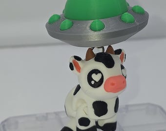 Moo-F-O 3D Printed flexi Keychain/Figure/ Mini Fidget