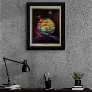Limited Edition Karma Art Print, Signed Symbolic Philosophy Wall Decor