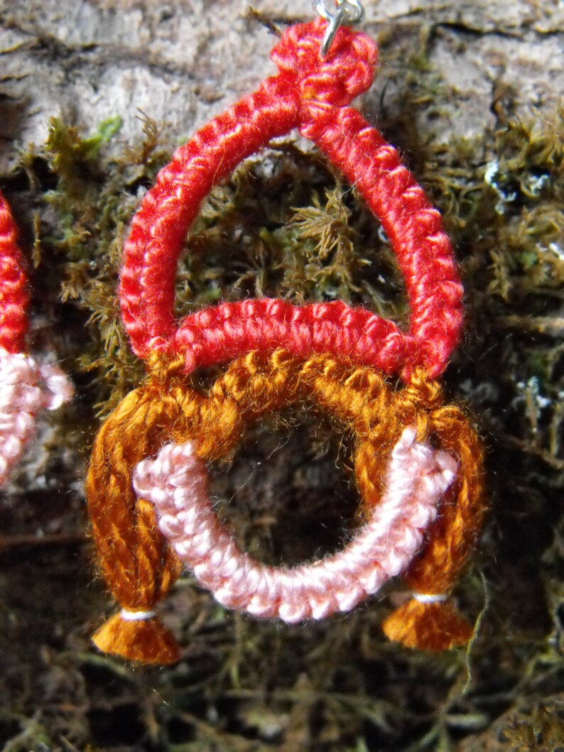 Garden Gnome With Red Hat and Ginger Hair Earrings Magical Etsy