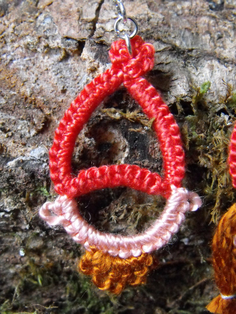 Garden Gnome With Red Hat and Ginger Hair Earrings Magical Etsy