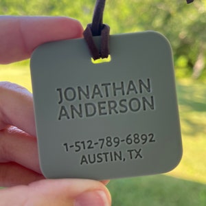 Luggage Tags Personalized, Backpack Tag, Bag Tags, Name Tags For Backpacks, Personalized ID Tags, Custom Luggage Tag, Travel Accessories image 5