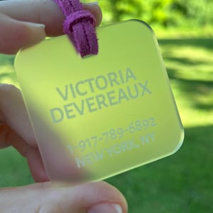 Luggage Tags Personalized, Backpack Tag, Bag Tags, Name Tags For Backpacks, Personalized ID Tags, Custom Luggage Tag, Travel Accessories image 7