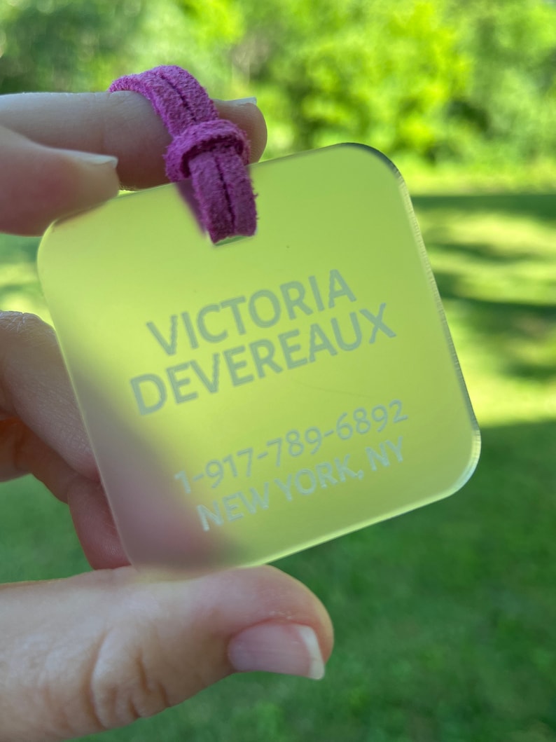 Luggage Tags Personalized, Backpack Tag, Bag Tags, Name Tags For Backpacks, Personalized ID Tags, Custom Luggage Tag, Travel Accessories image 7