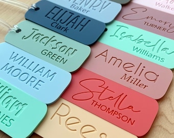 Etiquetas personalizadas para mochilas, etiquetas para equipaje, etiquetas para bolsos, etiquetas de identificación para mochilas, etiquetas de identificación personalizadas, etiquetas de equipaje personalizadas, accesorios de viaje