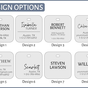 Luggage Tags Personalized, Backpack Tag, Bag Tags, Name Tags For Backpacks, Personalized ID Tags, Custom Luggage Tag, Travel Accessories image 3