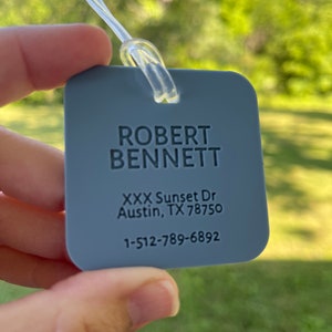 Luggage Tags Personalized, Backpack Tag, Bag Tags, Name Tags For Backpacks, Personalized ID Tags, Custom Luggage Tag, Travel Accessories image 6
