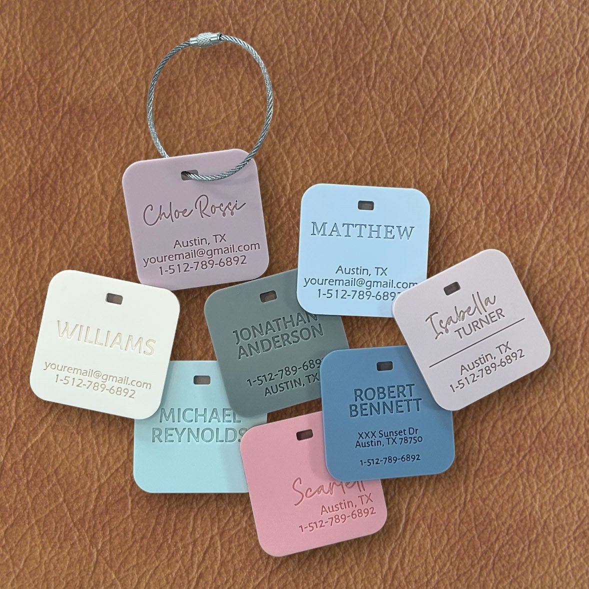 Luggage Tags Personalized, Backpack Tag, Bag Tags, Name Tags For Backpacks, Personalized ID Tags, Custom Luggage Tag, Travel Accessories