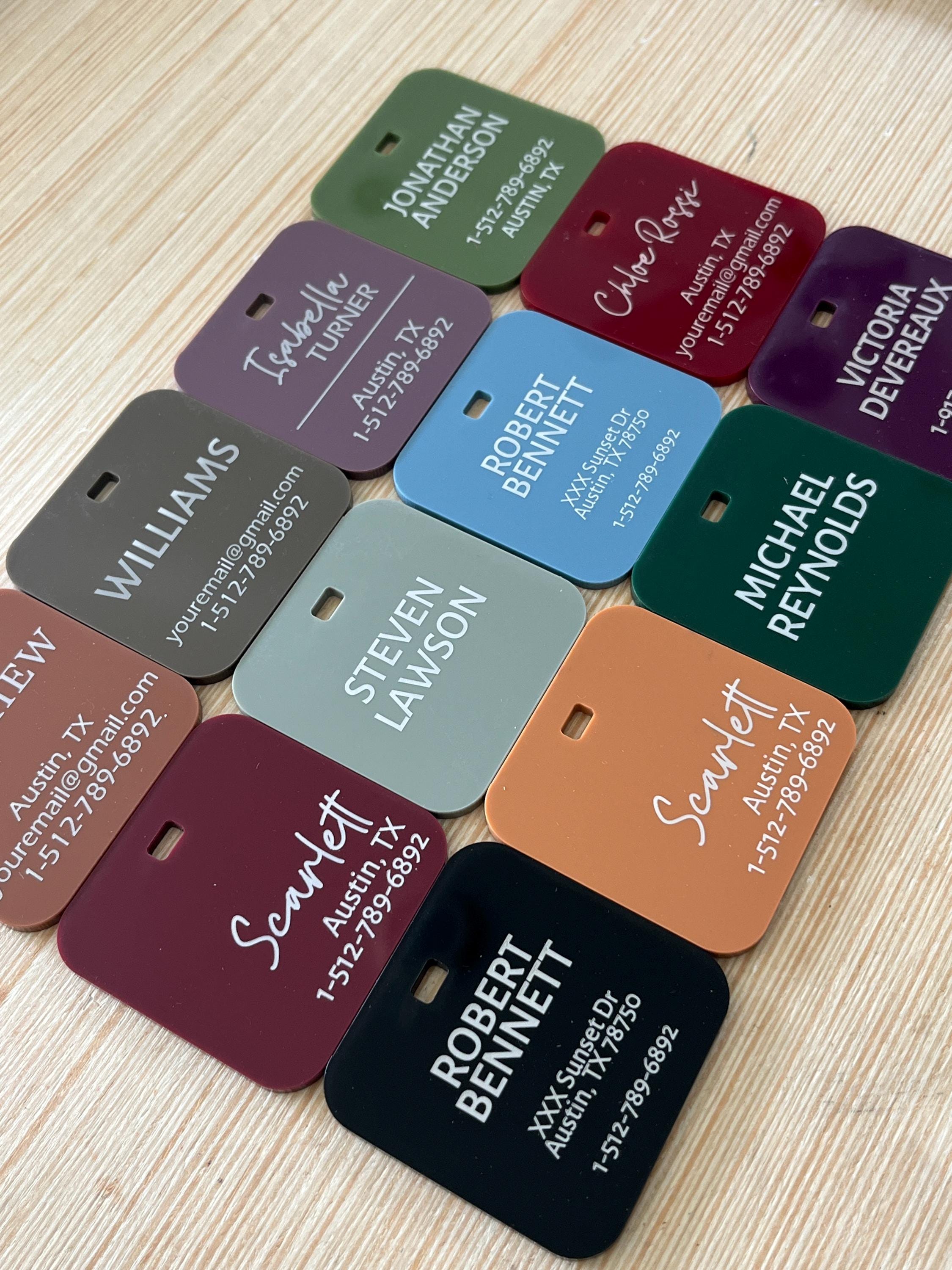 Luggage Tags Personalized, Backpack Tag, Bag Tags, Name Tags for ...