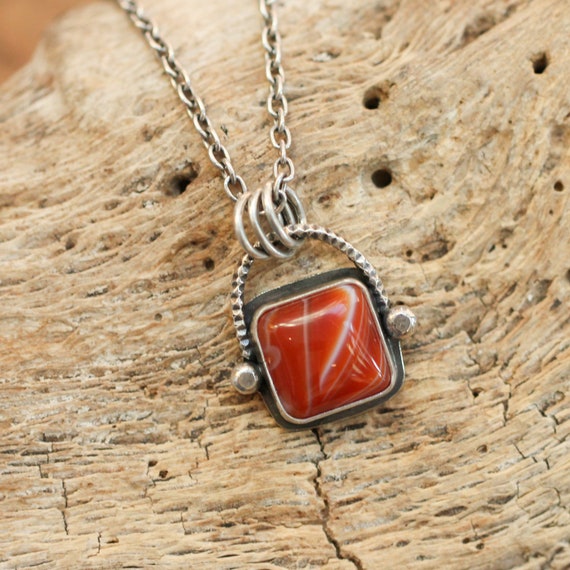 Agate necklace etsy deals