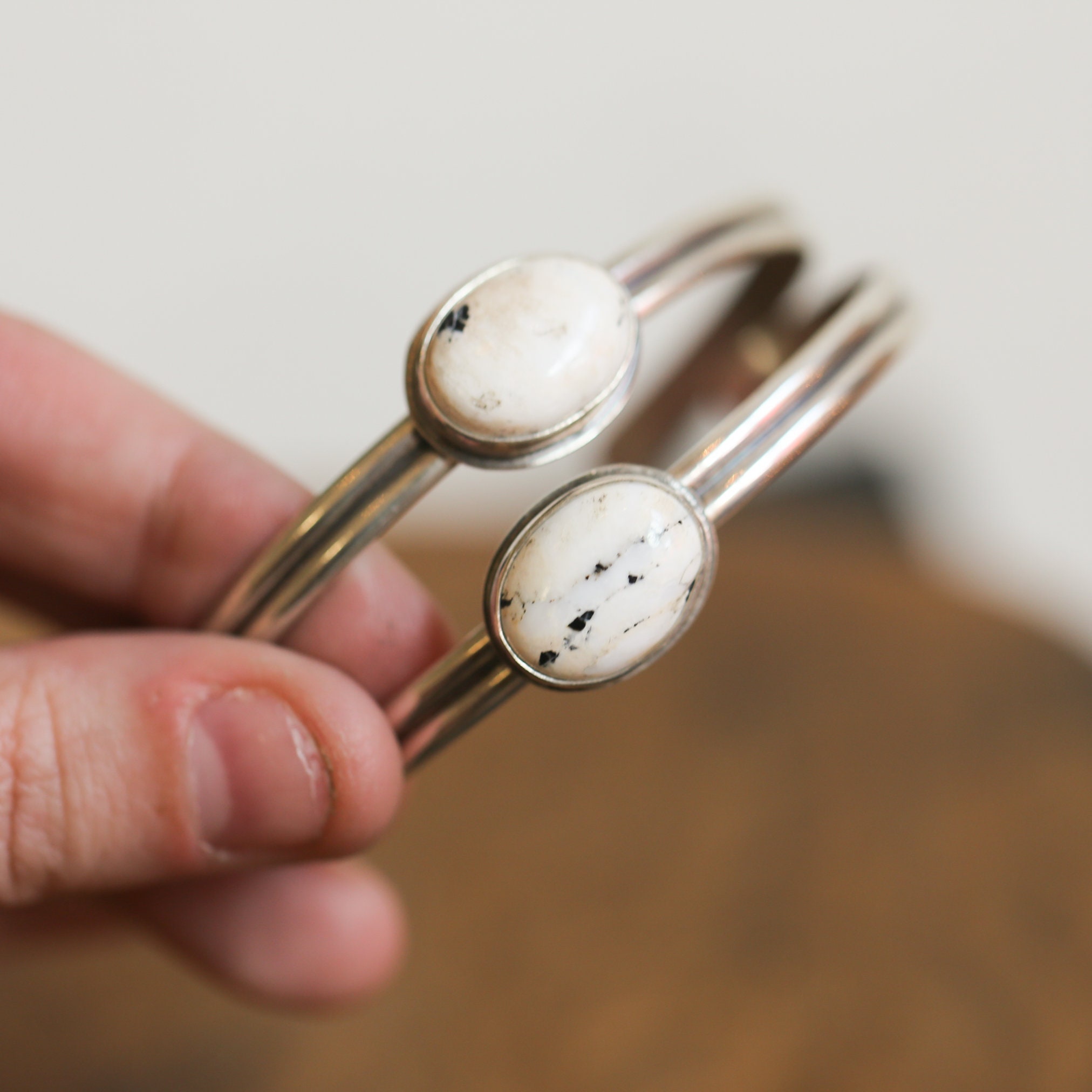 White buffalo cuff bracelet deals