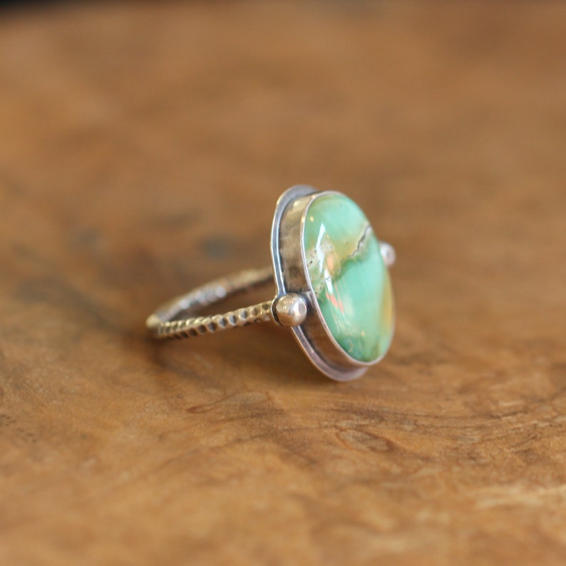 Turquoise Ring Chloe Ring Unique Silversmith Ring - Etsy