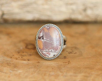 Sonora Jasper Boho Ring - Sonora Jasper Ring - .925 Sterling Silver Ring - Silversmith Ring