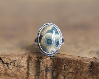 Ocean Jasper Boho Ring - Choose Your AAA Stone - .925 Sterling Silver