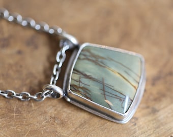 Red Creek Jasper Pendant - Sterling Siver - Choose Your Stone