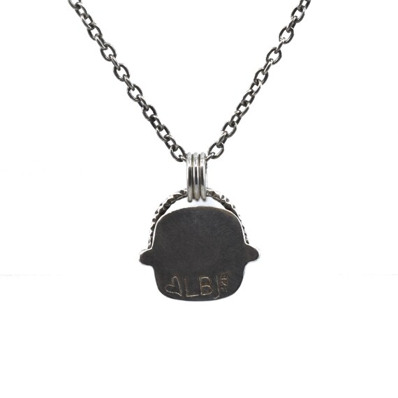 Chelsea Necklace Black Agate Pendant 