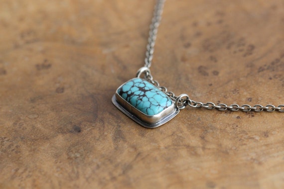 Egyptian Turquoise Hanging Rock Necklace Choose Your Stone Etsy