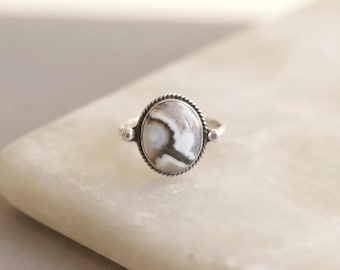Ocean Jasper Delica Ring – Sterling Silver, Choose Your Stone