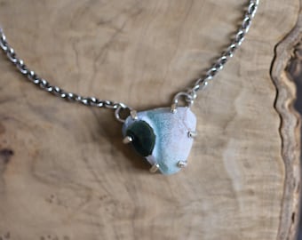 Ocean Jasper Necklace - Sterling Silver - One of a Kind