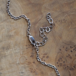 Sterling Silver Cable Chain - 16-18&#39;&#39; Silver Chain - Chain with Large Clasp - .925 Sterling Silver - Silversmith