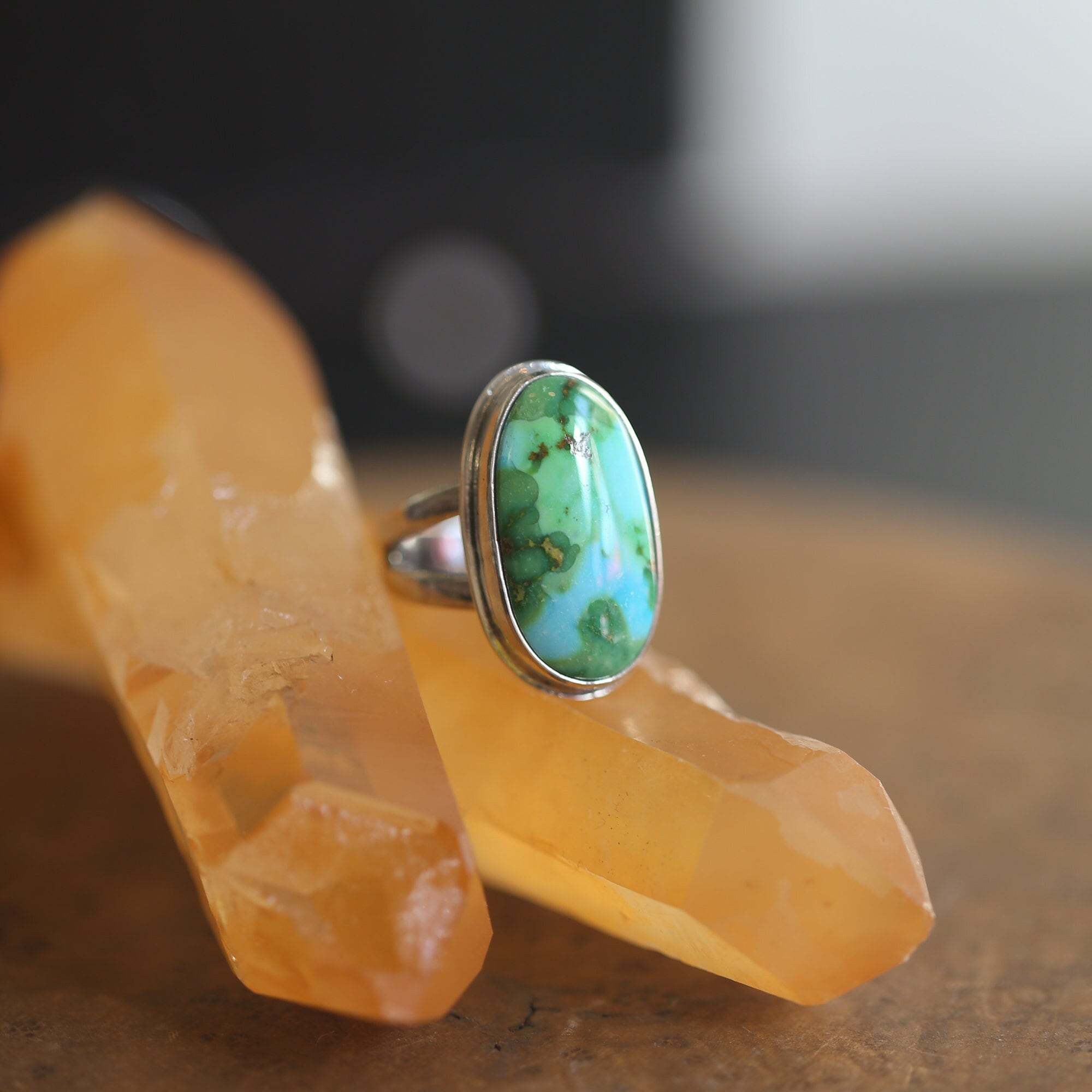 Sonoran Gold Turquoise Ring  - OOAK Turquoise Ring - Choose Your Stone - Sterling Silver