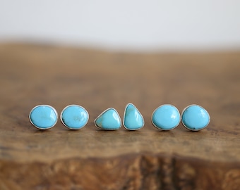 Choose your pair - Campitos Turquoise Posts - American Turquoise Earrings - Turquoise Studs