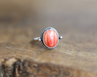 Spiny Oyster Delica Ring - Spiny Oyster Ring - Spiny Oyster - Sterling Silber Ring