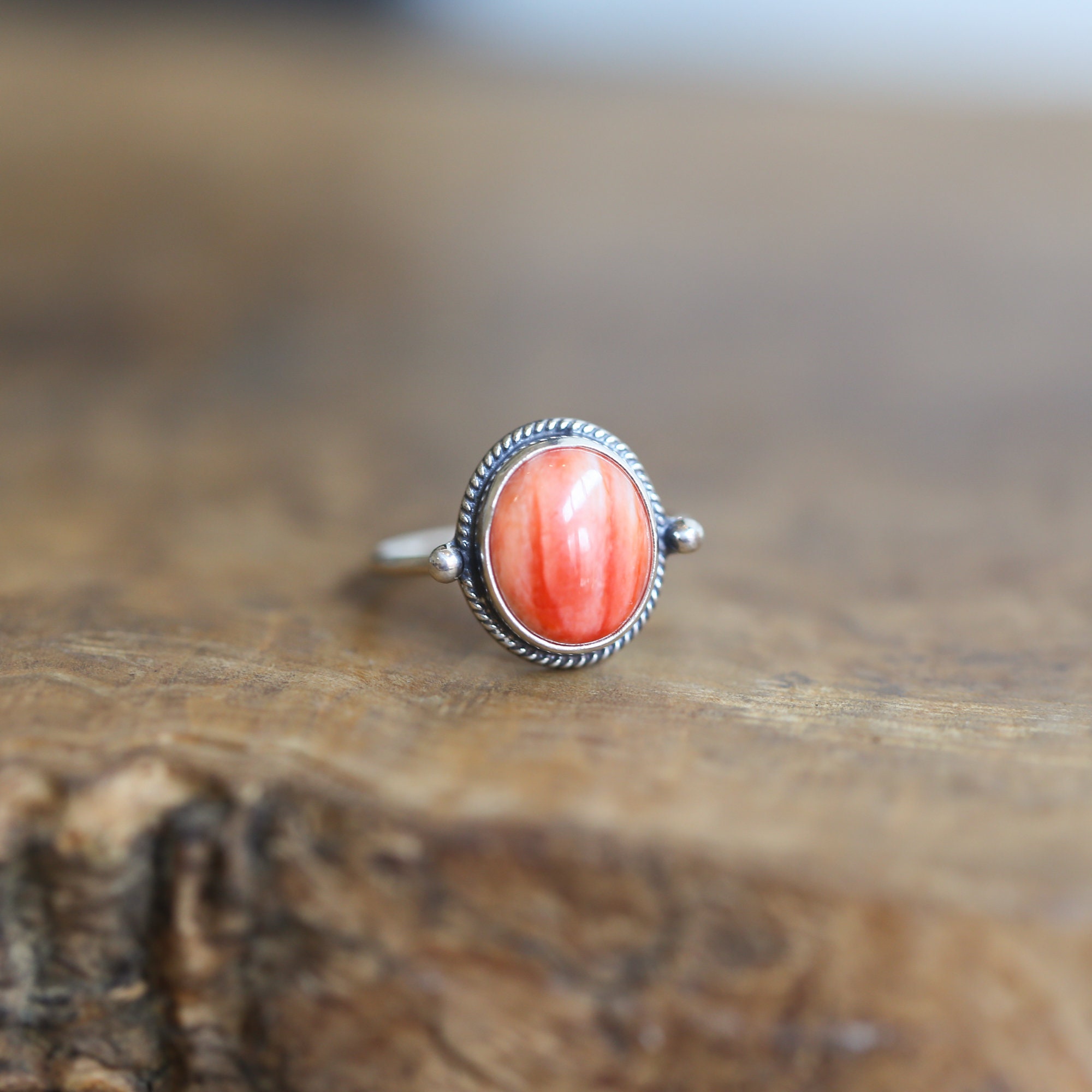 Spiny Oyster Delica Ring Spiny Oyster Ring Spiny Oyster Sterling