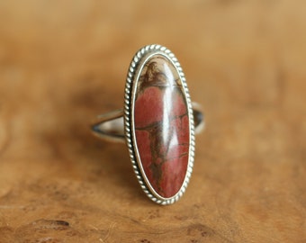 Red Creek Jasper Ring - Sterling Silver - Choose Your Stone - Custom Ring