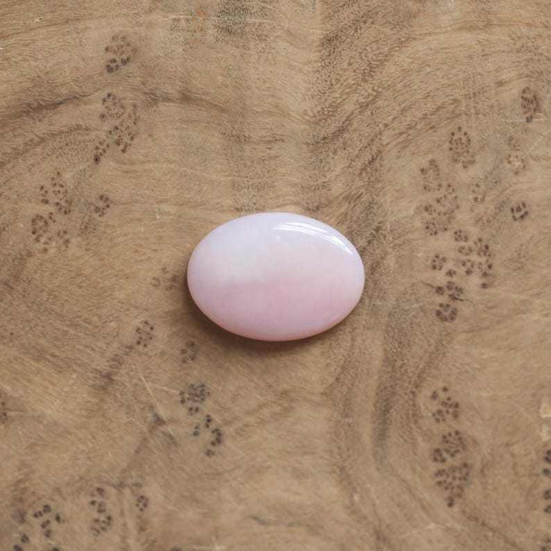 Sterling Silber Pink Opal Halskette - East West Anhänger - Wählen Sie Ihren Stein Five