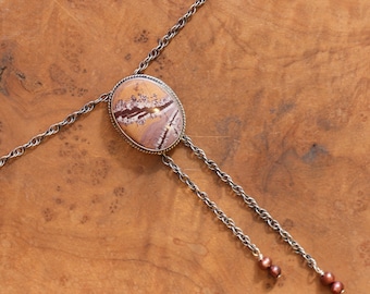 Sonora Jasper Bolo - Sonora Jasper Necklace - Jasper Mock Bolo - Silversmith Bolo - Bolo Style Necklace