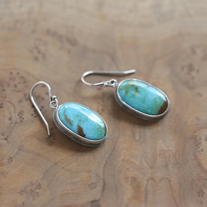 Royston Turquoise Earrings - Choose  Earrings - .925 Sterling Silver - OOAK
