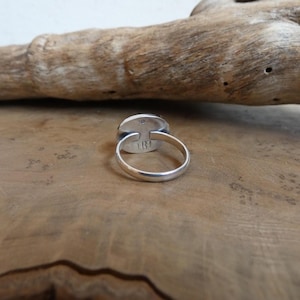 Nefrit Jade Ring - Grön Öst Väst Oval Ring - .925 Sterling Silver bild 7