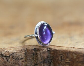 Chloe Ring Amethyst - Purple Amethyst Ring - AAA Amethyst - Silversmith - Sterling Silver