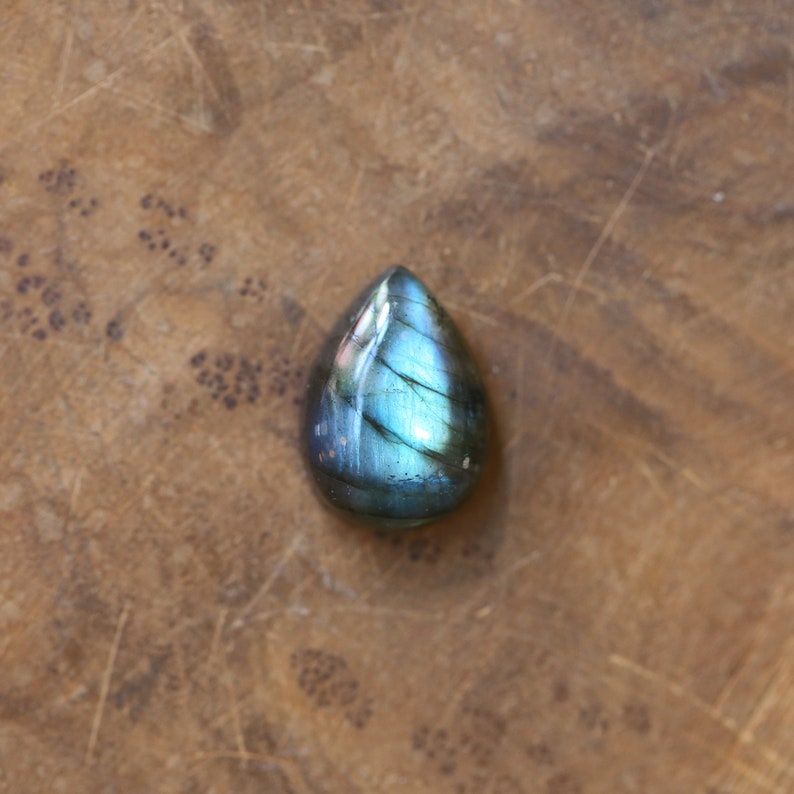 Big Labradorite Ring .925 Sterling Silver Choose your Own Flashy Labradorite Pear One