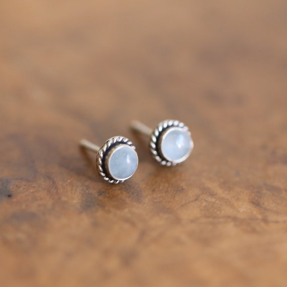 Etsy aquamarine sale earrings