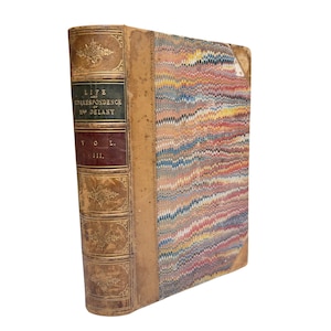1861 The Autobiography and Correspondence of Mary Granville and Mrs. Delany Vol 3, Vintage Hardback, Collectable, Rare, Booklover Gift Idea