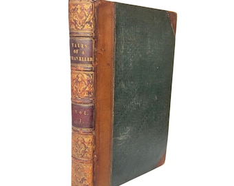 1824 En resenärs berättelser av Geoffrey Crayon (Washington Irving), vintagebok