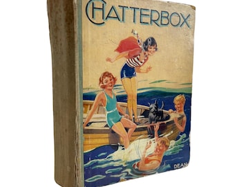Chatterbox 1930-talet, vintage aktivitetsbok för barn. London: Dean & Son Ltd.