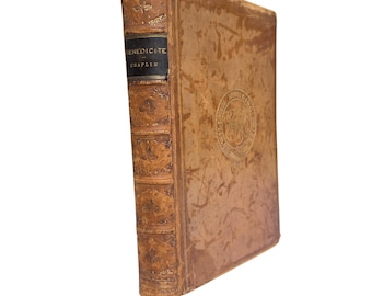 Antique 1879 Benedicite Book: Song of Three Children, Religious Text