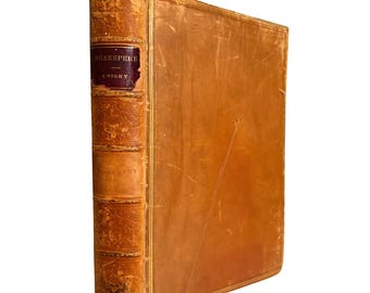 William Shakspere Biografi – Charles Knight (1800-talet) – Inbunden läderpärm