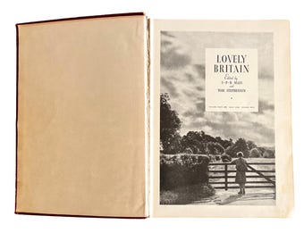 "Vackra Storbritannien" av SPB Mais och Tom Stephenson, illustrerad vintagebok från 1900-talet