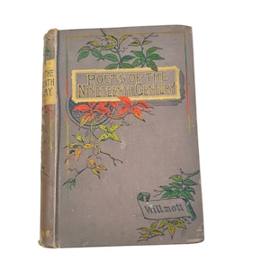 Nittonhundratalets poeter av pastor Robert Aris Willmott, inbunden vintagebok