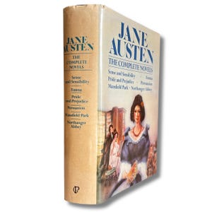 1984 Jane Austen The Complete Novels, Pride and Prejudice, Emma, Sense and Sensibility, Hardback, Antiquarian Book, Gift Idea, Vintage Book