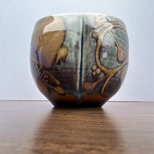 James Brooke Studio Pottery Bowl, Signed Seattle Ceramic Art, Glossy Abstract Glaze